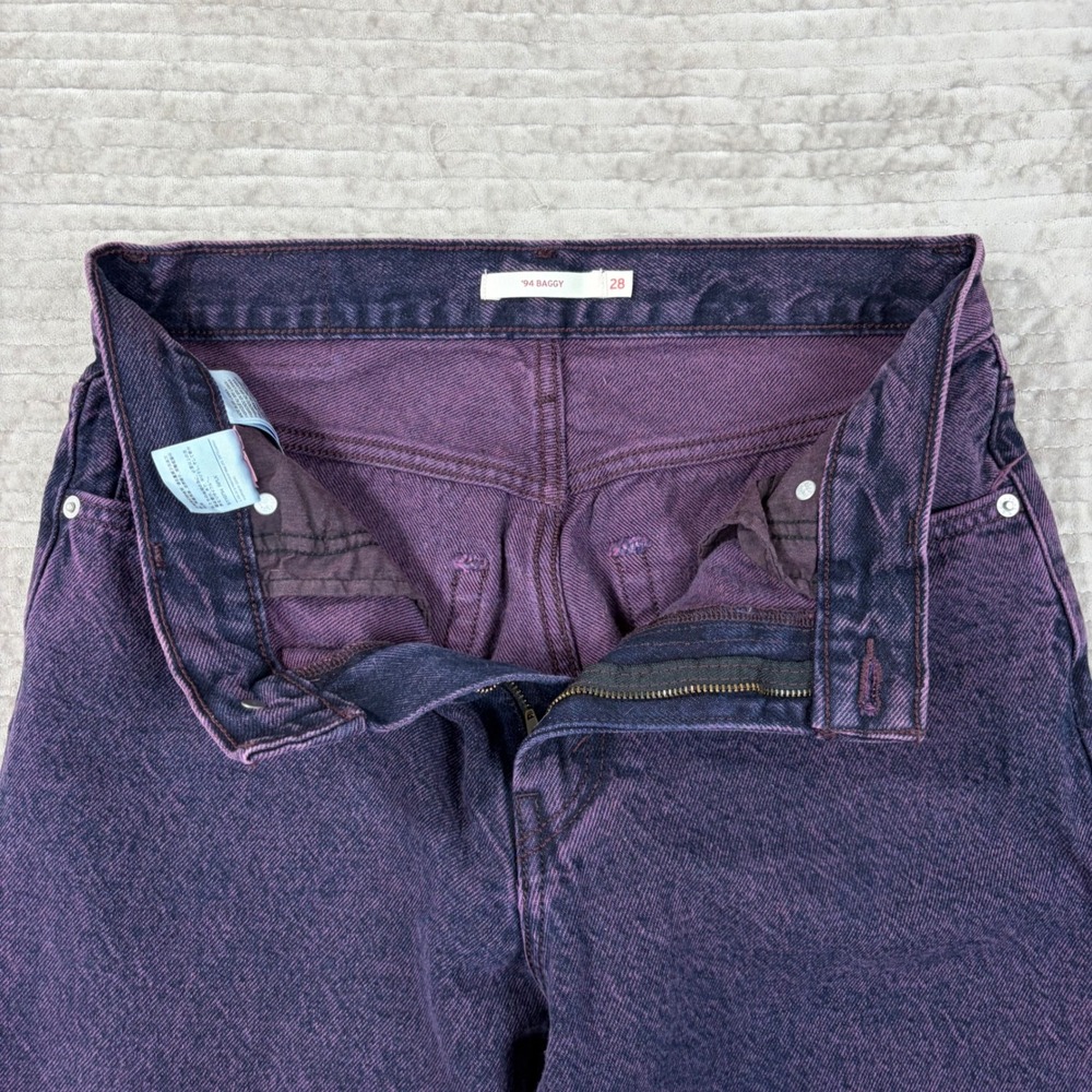 Levi's Straight Leg Jeans - Purple Wash - Picture 9 of 12
